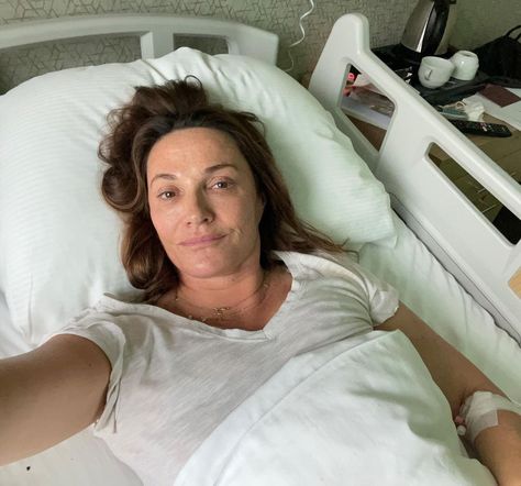 The star suffered the nasty injury after a fall. Sarah Parish, Lisa Faulkner, Broken Ribs, 30 October, Love You A Lot, Actor James, Celebrity News Gossip, Celebrity Lifestyle, Famous Faces