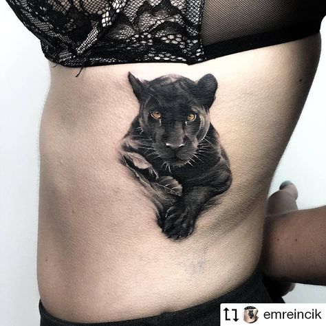 Perfect Lines on Instagram: “Watch out with this fearless black panther made by the perfectionist @emreincik 🖤🇹🇷…” Animal Tattoos For Women, Leopard Tattoo, Black Panther Tattoo, Jaguar Tattoo, Rosary Tattoo, Tier Tattoo, Leopard Tattoos, Panther Tattoo, Black Girls With Tattoos