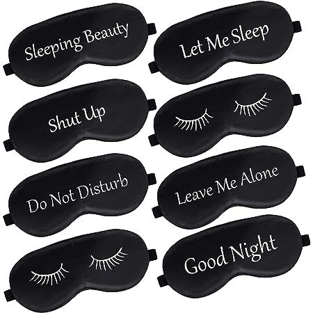 Red Words, Sleep Masks, Silk Sleep Mask, Silk Eye Mask, Tangled Hair, Eye Cover, Improve Sleep Quality, Dry Eyes, Natural Silk