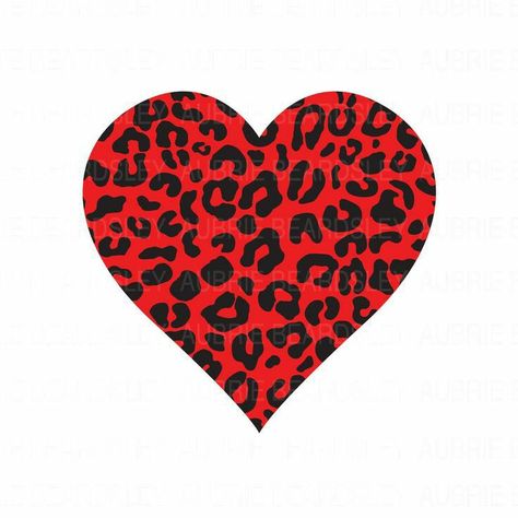 Cute Heart Drawings, Monogram Backgrounds, Cool Stencils, Heart Red, Heart Drawing, Grey Leopard Print, Red Leopard, Cheetah Print, Digital Pattern