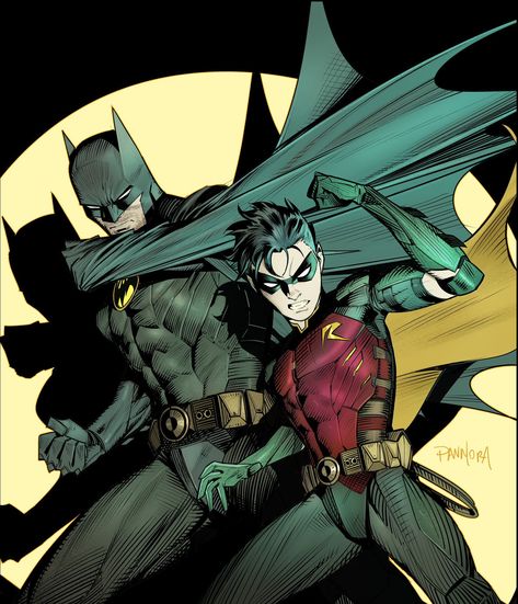 Cool Comic Art on Twitter: "Batman & Robin by Dan Mora @Danmora_c… " Dan Mora, Batman Concept, Robin Comics, Robin Dc, Batman Poster, Univers Dc, Batman Artwork, Splash Art, Batman Comic Art