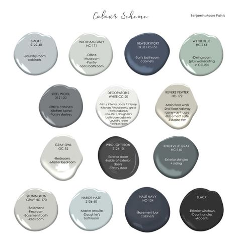 Bm Whole House Paint Scheme, Modern Farmhouse Paint Colors By Room, House Colour, House Paint Interior, Farmhouse Paint Colors, House Color Palettes, Farmhouse Paint, Farm House Colors, Paint Color Schemes