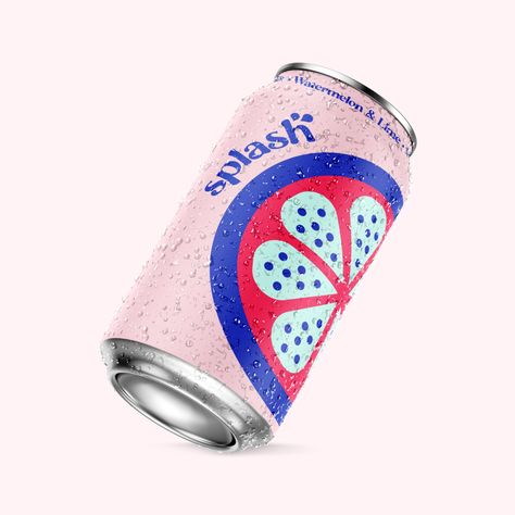 Concept Sparkling Water Brand. Sparkling Water Branding, Sparkling Water Packaging, Beverage Branding, Canned Drinks, Sparkling Juice, Brochure Design Creative, Water Packaging, Soda Brands, Drinks Packaging Design