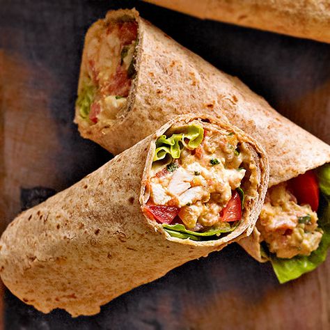 Chicken Enchilada Wraps, Canned Tuna Recipes, Hummus Wrap, Healthy Wraps, Gourmet Sandwiches, Salad Wraps, Healthy Sandwiches, Chicken Enchilada, Tuna Recipes