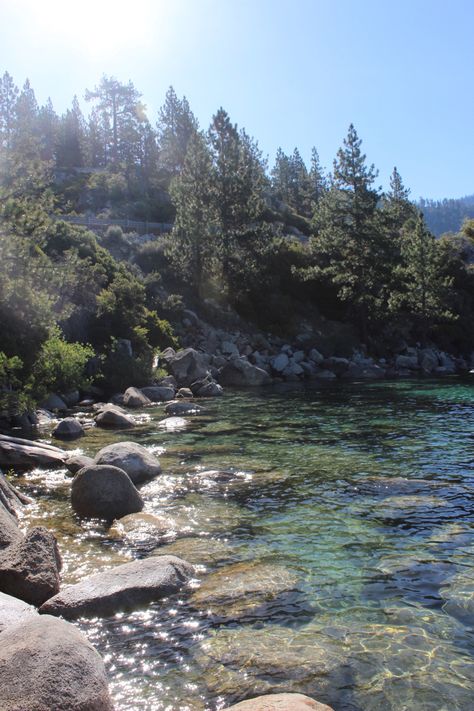 Summer aesthetic, lake tahoe, mermaid core, lake Big Creatures, Lake Aesthetics, Lake Tahoe Summer, Lake Tahoe Cabin, Aesthetic Lake, Sweet Boyfriend, Mermaid Core, California Destinations, Lake Sunset