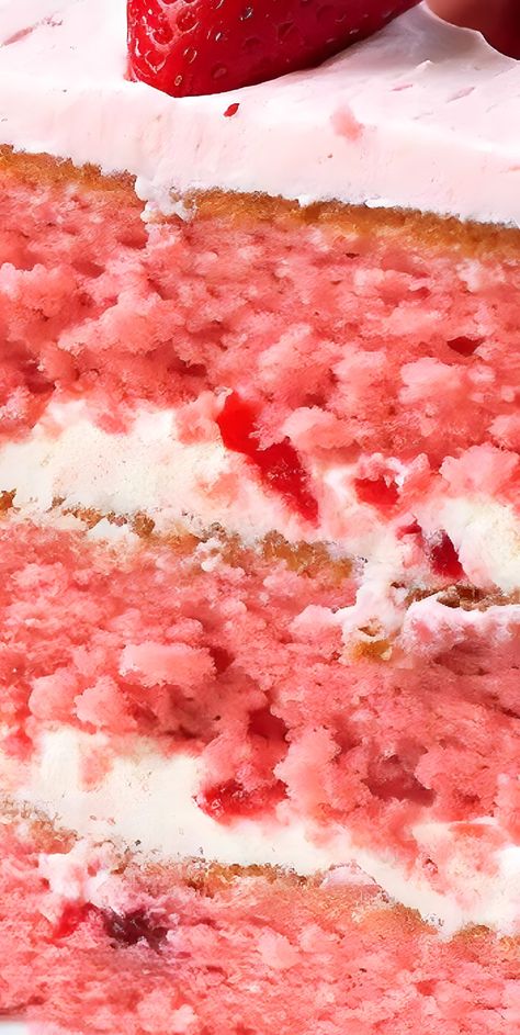 Summer Bliss Strawberry Cake, Summer Strawberry Cake, Ultimate Strawberry Cake, Southern Strawberry Cake, Best Homemade Strawberry Cake, Strawberry Cake With Strawberry Filling, Strawberry Cake With Whipped Cream Icing, Best Strawberry Cake Ever, The Best Strawberry Cake