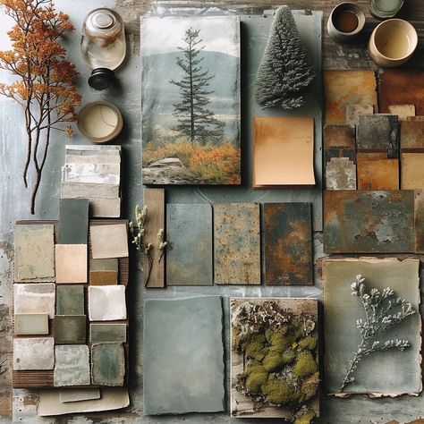 These natural color palettes are so dreamy! What colors are you drawn to? What questions do you have incorporating them into your existing palette? #homecolors #colorpalette #colorpalettes #organicmodern #starlacampbellhome Rustic Decor Color Palette, New House Color Palette, Mountain Color Palette Nature, Rustic Home Color Palette, Cedar Color Palette, Rustic Modern Color Palette, Mountain House Color Palette, Earthy Color Palette Living Room, Bar Color Palette