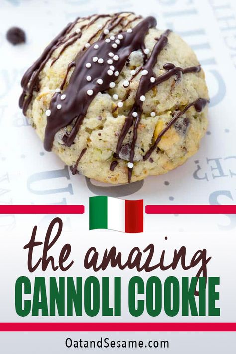 Cannoli Cookie, Cannoli Cookies, Cannoli Recipes, Italian Cannoli, 1 Cookies, Italian Christmas Cookies, Cookies With Chocolate, Italian Cookie Recipes, Italian Bakery