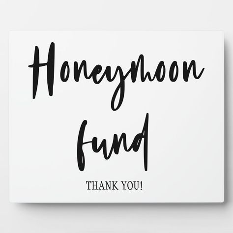 Honeymoon fund wedding sign Tabletop Plaque Honeymoon Fund Wedding, Wedding Table Signs, Wedding Fund, Honeymoon Fund, Signing Table Wedding, Honey Moon, Tabletop Signs, Our Future, Table Signs