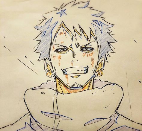 Law Sketch, Animation Art Sketches, Trafalgar Law, One Piece Drawing, One Piece Pictures, Sketch Inspiration, Animation Design, Anime Character Drawing, One Piece Manga