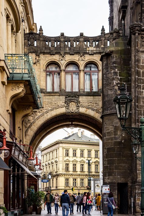 Bridge, Powder Gate, Old Town, Prague, Bohemia, Czechia Vysehrad Prague, Prague Buildings, St Ambrose, Observation Deck, Prague Castle, I Want To Travel, City Landscape, Modern Buildings, Travel Around The World