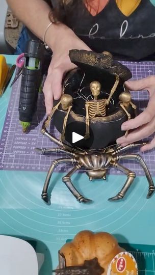 Dollar Tree Halloween Diy, Rub And Buff, Dollar Tree Halloween, Diy Crafts Hacks, Halloween Skeleton, Take Apart, Crafts Hacks, Dollar Tree Crafts, Halloween Skeletons