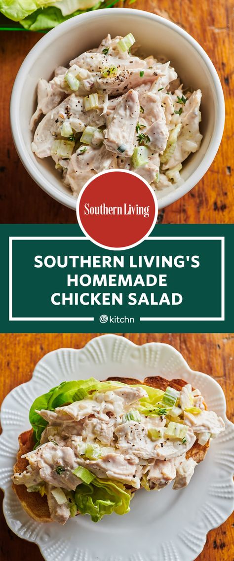 Best Chicken Salad Recipe, Homemade Chicken Salads, Chicken Salad Sandwich Recipe, Southern Living Recipes, Keto Chicken Salad, Healthy Foods To Make, Chicken Salad Recipe Easy, Easy Chicken Salad, American Foods