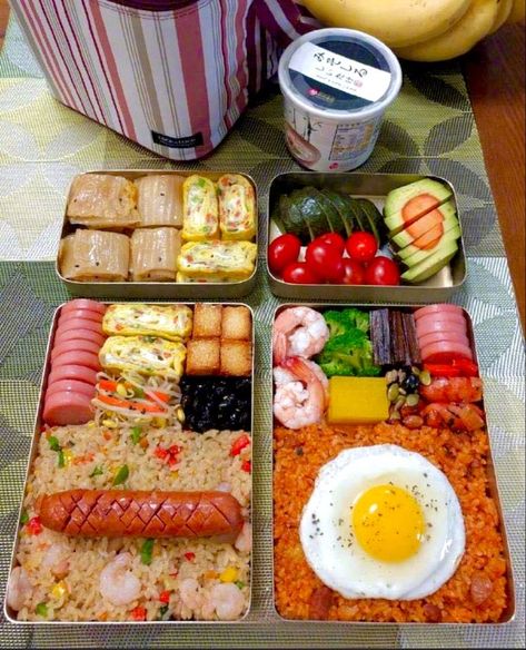 Cute Bento Boxes, Resep Diet, Bento Recipes, Easy Healthy Meal Prep, Healthy Food Dishes, Healthy Lifestyle Food, Lunch Recipes Healthy, Food Platters, Food Obsession