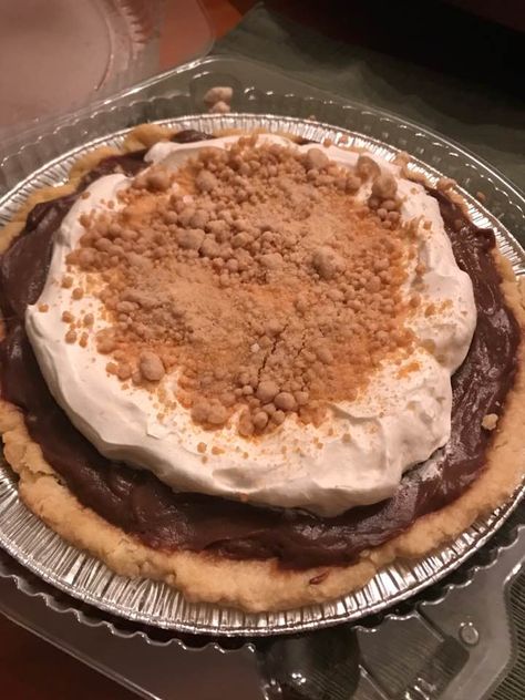 Chocolate Pudding Peanut Butter Pie, Chocolate Peanut Butter Cream Pie, Chocolate Peanut Butter Pie Recipe, Chocolate Peanut Butter Pudding Pie, Choc Pie, Pb Recipes, Peanut Butter Chocolate Pie, Rhubarb Cookies, Foodie Desserts