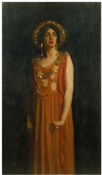 Lillah McCarthy as Jocasta in Oedipus Rex by Sophocles | Speed, Harold | V Search the Collections Harold Speed, Artist List, Ancient Queen, John Everett Millais, Vintage Theatre, Classical Mythology, Art Uk, Traditional Paintings, Classical Art