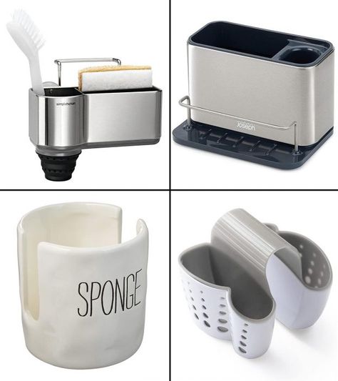 13 Best Sponge Holders To Keep Them Dry And Clean In 2023 Kitchen Sponge Holder Ideas, Sponge Storage, Sponge Holder Kitchen, Dish Sponge Holder, Sink Sponge Holder, Kitchen Sponge Holder, Sink Soap Dispenser, Silicone Sponge, Best Dishwasher