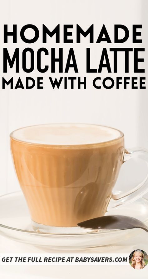 How to make a mocha with coffee - just brewed coffee, no espresso needed! Make this delicious hot coffee drink with coffee from your coffee pot or Keurig. Hot Coffee Drinks Recipes At Home, Hot Coffee Drinks At Home, Nescafe Recipe, Cafe Mocha Recipe, Mocha Coffee Recipe, Mocha Latte Recipe, Homemade Cafe, Hot Teas, Coffee Recipes Hot