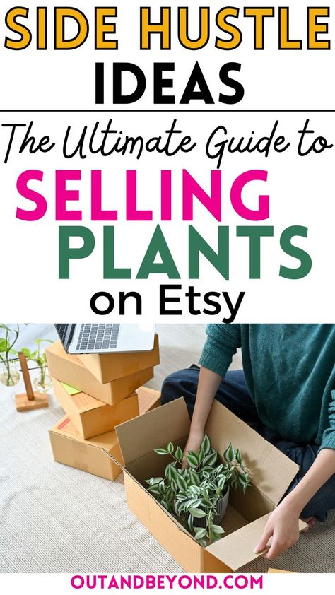 How To Start An Online Plant Shop, How To Start A House Plant Business, Jobs With Plants, Make Money Selling Plants, Plant Selling Business, Selling Plants Online, Garden Store Ideas, How To Ship Live Plants, Selling Plants On Etsy