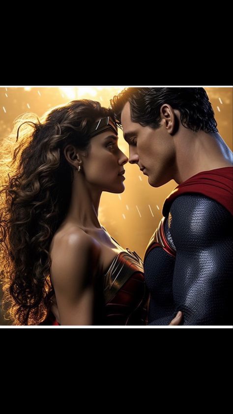 Clark And Diana, Zack Snyder Justice League, Batman Superman Wonder Woman, Superman Art, Moonlit Sky, Comics Love, Female Superhero, Superman Wonder Woman, Wonder Women