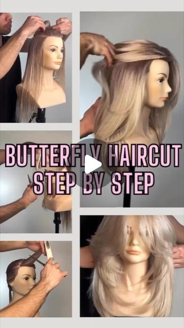 What Is A Butterfly Haircut, Butterfly Haircut Step By Step, Diy Butterfly Haircut, Medium To Long Hairstyles, Butterfly Haircut Tutorial, Butterfly Hair Cut, Butterfly Haircuts, Volume Mousse, Butterfly Hairstyle