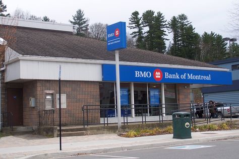 Bank of Montreal, one of three outlets to do banking. Bank Of Montreal, Of Montreal, Quebec Canada, Banking, Highway Signs, Montreal, Ontario, Quick Saves