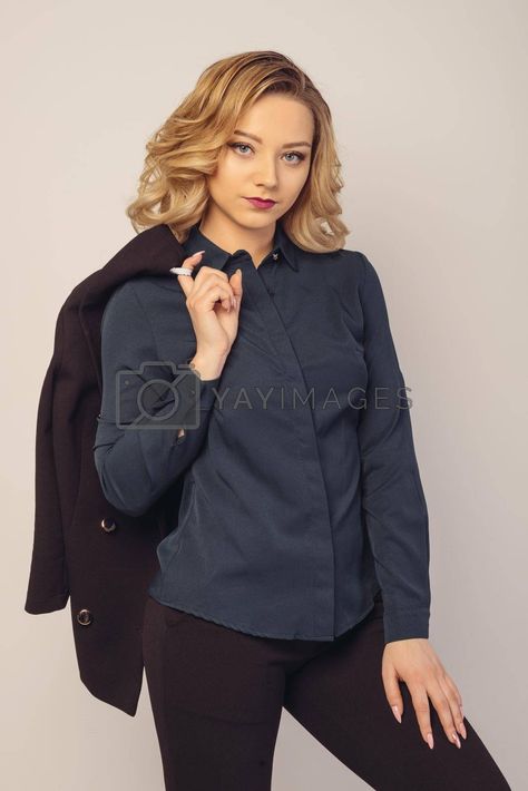 Holding Coat Over Shoulder Pose, Holding Jacket Pose, Holding Jacket Over Shoulder Pose, Jacket Over Shoulder Pose, Over Shoulder Pose, Shoulder Pose, Fashion Illustration Sketches, Yay Images, Model Release