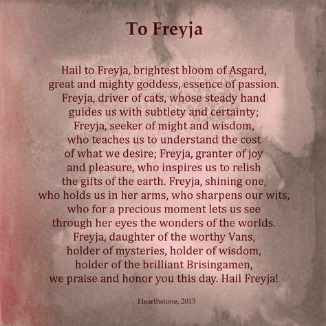 Ancient Viking Symbols, Norse Goddess Of Love, Goddess Freya, Norse Paganism, Freya Goddess, Viking Quotes, Norse Gods, Norse Goddess, Pagan Gods