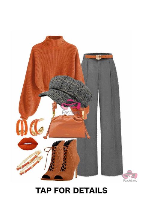 Outfit created with Fashiers app! Discover more styling tips visit fashiers.com! Join Fashiers community and learn different ways to style your favorite garments and discover the latest trends from your favorite stores Orange Outfit, Fashion Styling, Fashion App, Best Brands, Fashion Over 40, Street Style Looks, Style Tips, Styling Tips, Best Brand