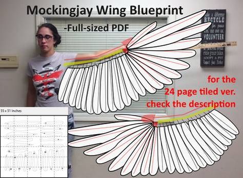 Wings Costume Diy, Bird Wings Costume, Realistic Costumes, Feather Template, Cosplay Wings, Diy Wings, Stitches Crochet, Bird Costume, Bird Wings