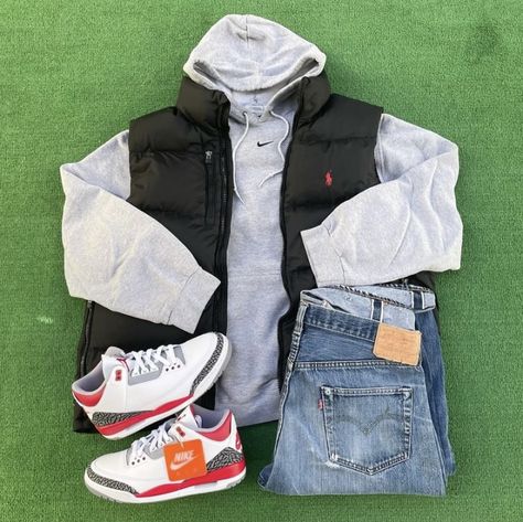 Fire Red Jordan 3 Outfit, Outfits With Fire Red 4s, Red Jordan 3 Outfit, Jordan 3 Fire Red Outfit, Fire Red 3s Outfit, Red 3s Outfit, Fire Red Outfit, Fire Red 4s, Outfit Ideas With Jordans