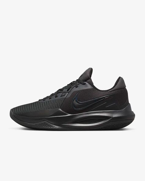 Precision 6, Basketball Shoes Nike, Black Basketball Shoes, Baskets Nike, Nike Basketball Shoes, Blue Pin, Basketball Sneakers, Triple Black, Nike Basketball