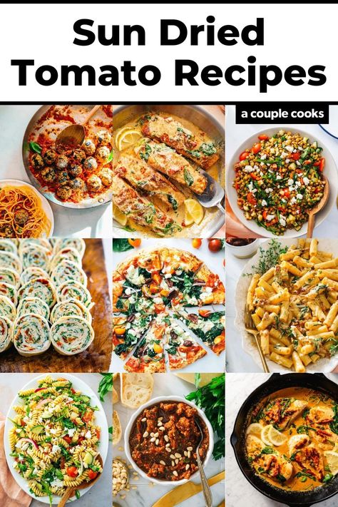 Unleash sweet and tangy flavor with these vibrant recipes with sun-dried tomatoes! From creamy pastas to rustic pizzas, discover ways to infuse your dishes with savory depth. #sundriedtomato #sundriedtomatorecipe #sundriedtomatorecipes #easyrecipes #sundriedtomatoideas Sundried Tomato Paste Recipes, Sun Dried Tomatoes In Oil Recipes, Sundry Tomatoes Recipes, Recipes With Sun Dried Tomatoes, Dried Tomato Recipes, Sun Dried Tomato Recipes, Creamy Pastas, Sundried Tomato Recipes, Tomato Paste Recipe