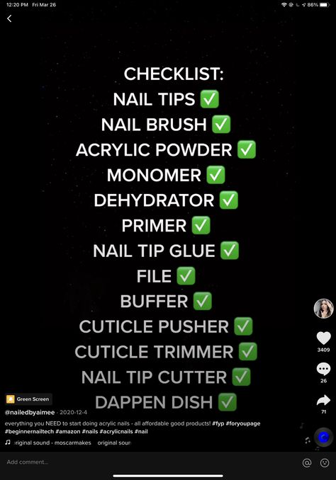 Starter Nail Kit, Acrylic Nail Guide, Self Taught Nail Tech Tips, Acrylic Nail Starter Kit List, Nail Technician Supplies List, Nail Starter Kit Products, Nail Tech Starter Kit, Nail Tech Guide, Acrylic Nails Supplies List