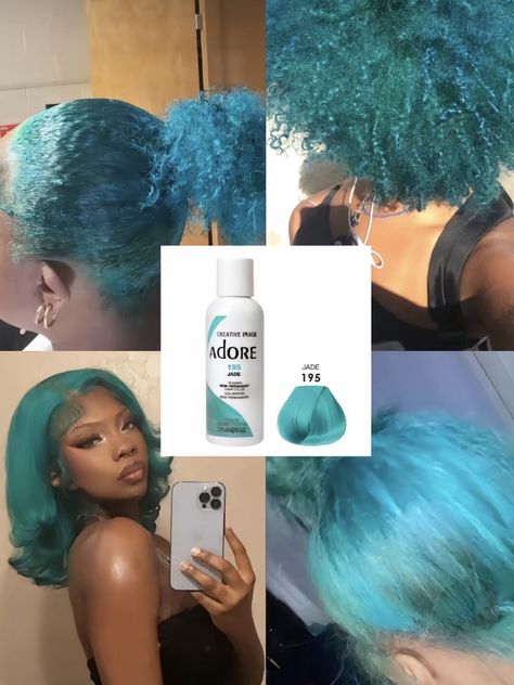 Black And Blue Hair Black Women, Light Blue Natural Hair, Blue Dyed Curly Hair, Blue Dyed Locs, Hair Dye Ideas Black Women Natural Hair, Light Blue Dyed Hair, Turquoise Hair Aesthetic, Turquoise Hair Black Women, Blue 4c Hair