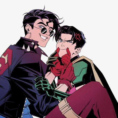 Tim Drake Haircut, Tim Drake And Kon Kent, Superboy X Robin Tim Drake, Bart Allen X Tim Drake, Timothy Drake X Conner Kent, Tim And Conner, Tim Drake Bernard, Batkids Fanart, Timkon Fanart Dc