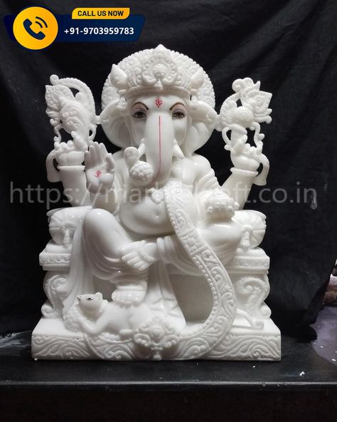 The “Marble Ganesh Murti” by Marble Kraft is a beautifully crafted statue made from high-quality marble. This murti features a detailed and serene depiction of Lord Ganesh, capturing his divine presence and wisdom. The smooth, polished finish and intricate design showcase the exceptional craftsmanship of Marble Kraft. Perfect for home decor or as a spiritual gift, this marble Ganesh murti brings a touch of elegance and spirituality to any space. . . . . . . . . . . . #statue #marble #ganesh #... Ganesh Murti, Ganesh Photo, The Marble, Marble Statues, Spiritual Gifts, Intricate Design, Good Morning Images, Showcase Design, Morning Images