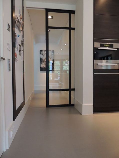 Cavity Sliding Doors, Glass Pocket Doors, Sliding Doors Exterior, Exterior Doors With Glass, Pocket Door, Kitchen Doors, Interior Barn Doors, Trendy Home, Pocket Doors