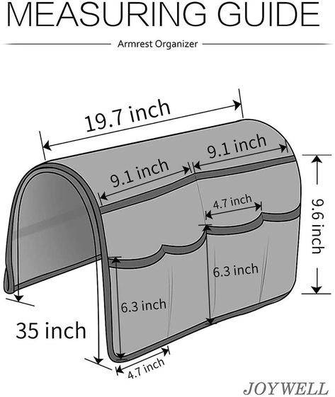 AmazonSmile: Joywell Sofa Armrest Organizer, 6 Pockets Remote Holder on Couch & Chair Arm for TV Remote Control, Magazine, Books, Cell Phone, iPad, Classic Blue: Home & Kitchen Arm Chair Caddy Pattern Free, Remote Caddy Diy, Arm Chair Caddy Pattern, Sofa Organizer, Caddy Diy, Tv Remote Holder, Sofa Arm Covers, Couch Recliner, Chair Pockets