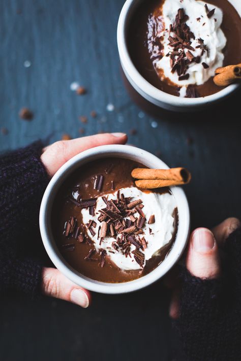 Weekend Reading, 12.19.15 Italian Hot Chocolate, Dairy Free Hot Chocolate, Vegan Drinks Recipes, Bojon Gourmet, Vegan Hot Chocolate, Vegan Drinks, Decadent Chocolate Cake, Mexican Hot Chocolate, Coconut Whipped Cream