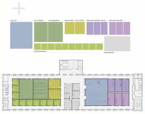 Music School Plan, School Floor Plan, School Floor, Music Institute, Music And Arts, School Interior, School Plan, Architecture Design Sketch, Architectural Section