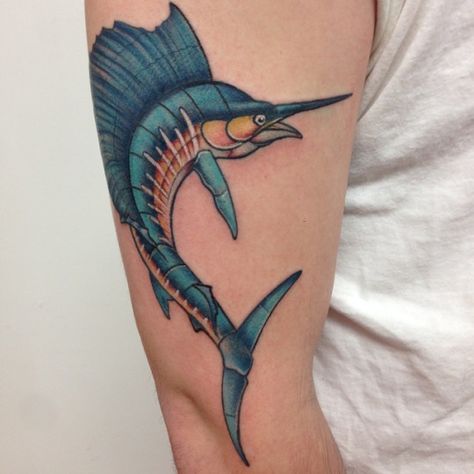 Sailfish Tattoo, Chaos Aesthetic, Sailor Tattoos, Fishing Art, Blue Marlin, Fish Illustration, Tattoo Meaning, Aesthetic Tattoo, Dog Tattoo