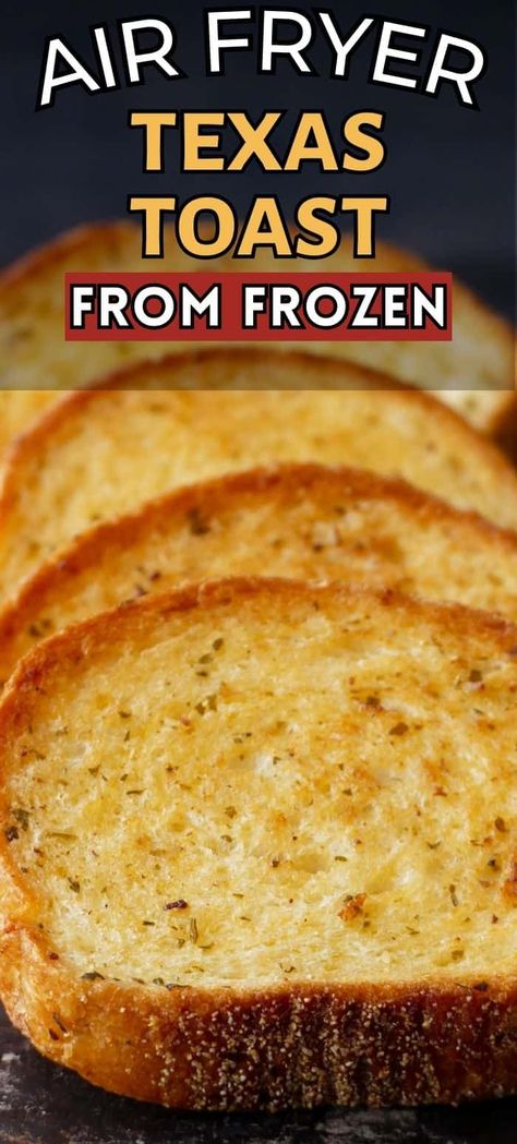 Learn how to quickly cook frozen Texas toast from the air fryer with this simple method. Use the New York texas toast to make garlic bread grilled cheese, pizzas, sloppy joes or sandwiches. Texas Toast Grilled Cheese Sandwiches, Garlic Bread Texas Toast, Different Sandwiches, Garlic Bread Grilled Cheese, Fried Toast, Crinkle Fries, Frozen Garlic Bread, Make Garlic Bread, Toast Pizza