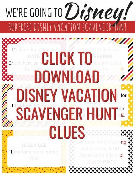 Disneyland Announcement, Disney Scavenger Hunt, Surprise Disney Trip Reveal, Disney Vacation Surprise, Disney Trip Reveal, Disneyland Vacation Planning, Disney Trip Surprise, Disney Reveal, Disney Surprise