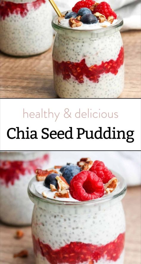 This chia seed pudding recipe is healthy, easy, and perfect for breakfast. Made with almond milk and with yogurt for extra creaminess, it’s a protein chia seed pudding that’s both delicious and filling. Add this to your favorite chia seed recipes for the best chia seed pudding yet! Chia Yogurt Recipe, Best Chia Seed Pudding, Yogurt Chia Pudding, Protein Chia Seed Pudding, Chia Seed Yogurt, Reduce Insulin Resistance, Easy Chia Seed Pudding, Chia Yogurt, Chia Seed Pudding Recipe