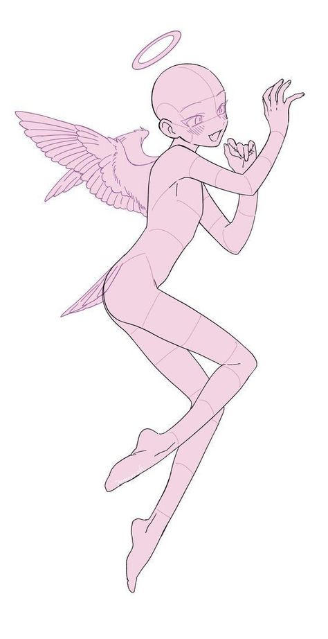 Fairy Body Base, Anime Poses Ideas, Fairy Base Drawing, Fairy Drawing Base, Fairy Poses Drawing, Fairy Reference Pose, Fairy Drawing Reference, Girl Base Drawing, Anime Drawing Reference Poses