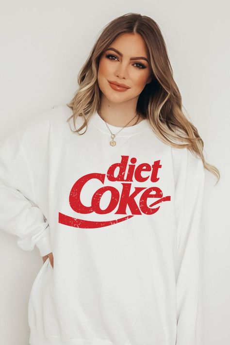 Diet Coke Gift, Vintage Diet, Coca Cola Gifts, Coke Gifts, Caffeine Addict, Pop Pop Shirts, 27 Dresses, White Long Sleeve Tee, Hippie T Shirts