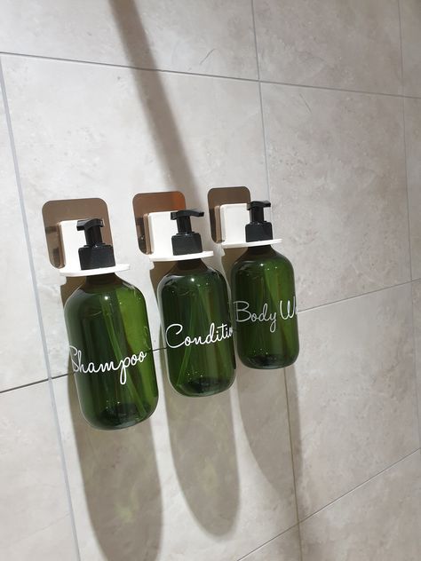 Soap Dispenser Wall, Shampoo Bottles, Pump Bottle, Shower Caddy, Soap Holder, She Shed, Bathroom Toilets, Bottle Holder, Liquid Soap