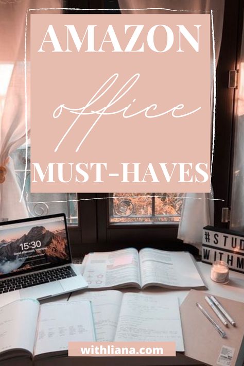 Things To Have In Your Desk At Work, Desk Accessories Office Work Spaces, Boho Desk Ideas Office, Office Organisation Aesthetic, Amazon Cubicle Must Haves, Home Office Productivity, Amazon Desk Accessories, Small Office Decor At Work Desk Ideas, Work Office Must Haves