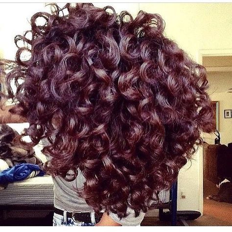 Color and curls... Parachute Coconut Oil, Cherry Red Hair, Dyed Curly Hair, Mixed Curly Hair, Cherry Hair, Dye Ideas, Goddess Hairstyles, Natural Curls Hairstyles, Dye My Hair